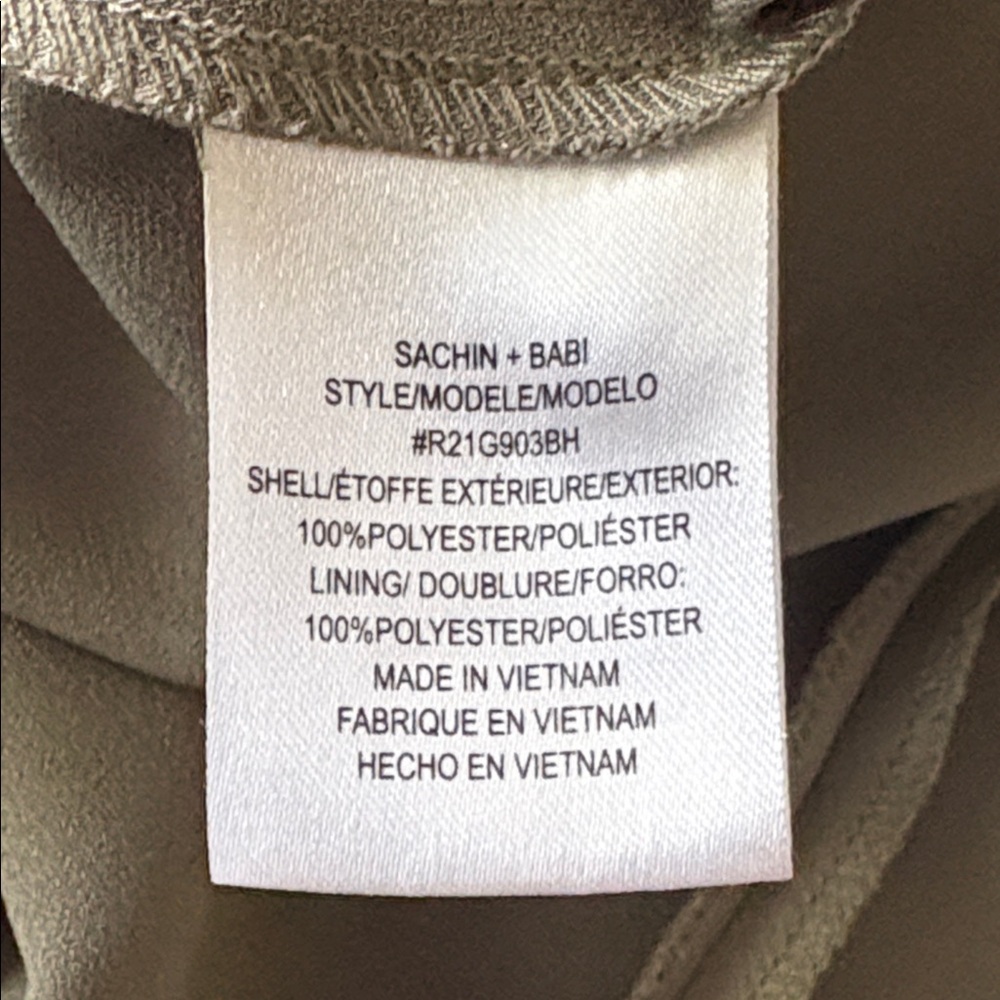 Sachin + Babi Beckett Satin Charmeuse Sleeveless Maxi Dress Pistachio Size 0 - Picture 8 of 8